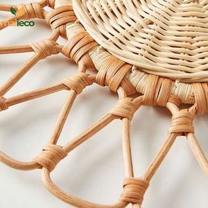 Vente en gros de sets de table ronds faits à la main en bambou de style classique écologique table à manger facile du Vietnam - Product Image 3