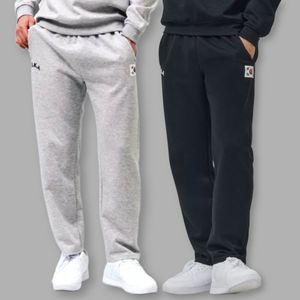 Pantalones Deportivos Rectos ROKA para Hombre, Estilo Coreano, para Correr, Cintura Elástica, Cómodos, de Poliéster, con Pliegues Delanteros - Product Image 1