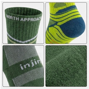 Crew <b>Socks</b> Geometric Pattern Blue Breathable <b>Running</b> <b>Socks</b> for Adults Spring Season - Product Image 4