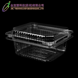 Cubierta rectangular de plástico para fruta de compañía, contenedor de embalaje transparente de 150x125x75mm, tapa de bloqueo, modelo-40, <span class=keywords><strong>600</strong></span> Uds./cartón - Product Image 4