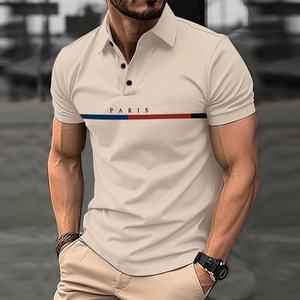 Camisas de Golf Personalizadas con Logotipo, Oxford Sólido 100% Algodón, Clásicas con Botones, Manga Corta, Suaves, Transpirables, Formales, ODM, para Hombre, 240g - Product Image 5