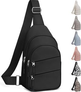 Mochila Cruzada Unisex con Correa Ajustable, Cierre de Cremallera, Uso Diario Informal, Material de Poliéster, Opciones Multicolores - Product Image 1