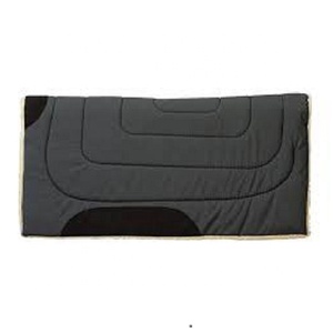 Tapis de selle western robuste en toile et feutre avec doublure en laine et fourrure diamantée, taille personnalisable pour l'équitation - Product Image 3