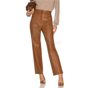 Designer Women Leather <b>Pant</b> Mid Waist Regular Fit Lightweight Breathable Trousers for Trendy Winter and Night Fashion - Product Image 6