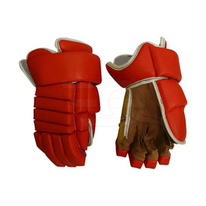 Best Design High Quality Men Lacrosse <b>Gloves</b> Soft Leather Breathable Comfortable Fit Adjustable Strap - Product Image 3