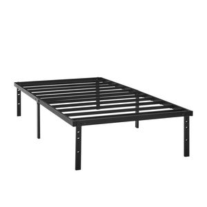 Twin 14" Heavy Duty Steel Slat <b>Platform</b> <b>Bed</b> <b>Frame</b> with Under <b>Bed</b> Storage No Box Spring Needed Black - Product Image 3