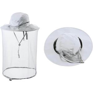 Velo ligero de apicultura con malla para protección de la cabeza y el rostro contra abejas, velo de apicultura transpirable - Product Image 1