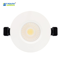 Norme européenne IP65 LED Downlight Plafonnier Design moderne Dimmable 5W 7W Spot Classement incendie CCT Downlight encastré