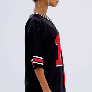 Camiseta Deportiva Retro de Fútbol Americano con Estampado por Sublimación Estilo Urbano Personalizado, Dos Tonos, Unisex, Corte Holgado - Product Image 6