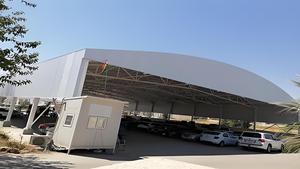China Goedkope Stalen Structuur Auto Garage Gegalvaniseerd Stalen Frame Schuur Auto Garage Voor Parkeren