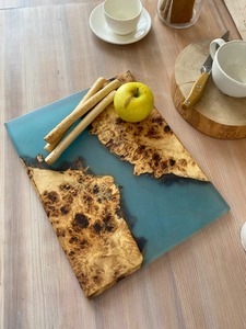 Modern Wooden <b>Platter</b> For Dry Fruits Serving Elegant Table Centerpiece <b>Platter</b> Home Dining And Party Decoration Use From India - Product Image 4