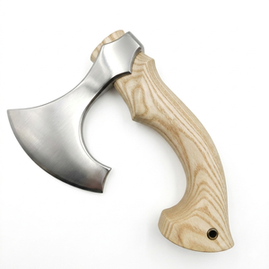 Tomahawks de Acero Industrial de Alto Contenido de Carbono de Alta Calidad con Mango de Madera de Roble Tallado y Funda Protectora de Cuero PU Hecha a Mano para Uso en Exteriores - Product Image 1