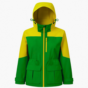 Veste à capuche zippée pour femme de qualité supérieure avec couleur contrastée, légère, élégante, décontractée, pour l'extérieur, vêtements de mode - Product Image 3