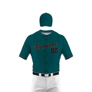 Wholesale Adult Size Top Trending Baseball Uniform Men 100% Polyester Breathable Quick Dry Custom Team Names/Numbers OEM - Product Image 4
