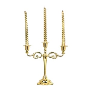 Elegant Design Brass Candle Stand Home and Wedding Decorative <b>Gold</b> Plated Finished Handcrafted Candle <b>Holder</b> at Cheapest Price - Product Image 1