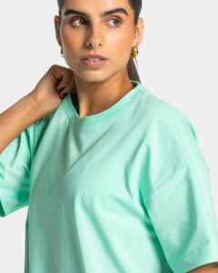 T-shirt pour femme de qualité supérieure, coupe ajustée, 100% coton, avec logo personnalisé, étiquette privée, OEM, streetwear, imprimés, appliqués - Product Image 3