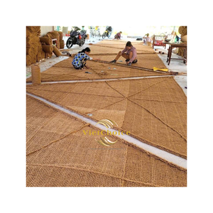 VietChoice Triangular 100% Coconut Fiber Shade Sail with Metal Grommets Model Phoebe for Outdoor Use - Product Image 1
