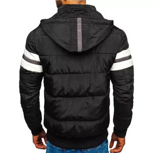 Unisex <b>Fleece</b> <b>Jacket</b> Color Blocking Winter Coat Windproof Formal <b>Thick</b> Polyester Wadding Zipper Closure Regular Printing Front - Product Image 4