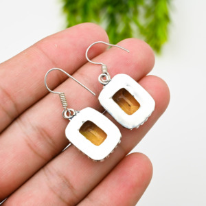 925 Silver Luxury <b>Hoop</b> Earrings 22g <b>Weight</b> 925 Purity - Product Image 3