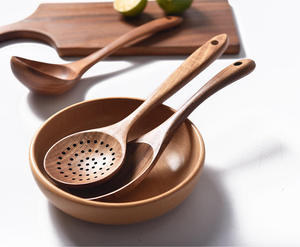 Ensemble de couverts jetables en bois poli résistant à la chaleur, cuillère, fourchette, lavable au lave-vaisselle, écologique, pour les fêtes, la maison, les restaurants, la restauration - Product Image 5