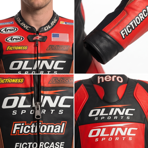 Traje de Carreras de Cuero Vacuno para Hombre, Armadura CE, Equipo de Motociclismo Personalizado OEM, Conjunto de Ropa Exterior para Motocicleta - Product Image 4