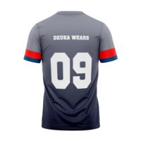 Cetak Logo Tim Kustom Kaos Latihan Lacrosse Unisex Cepat Kering Bernapas 100% Poliester Menyerap Keringat Seragam Tim OEM ODM Grosir