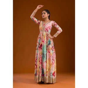 Robes de soirée de créateur Robe de soirée élégante à porter avec Pent et Dupatta - Product Image 2