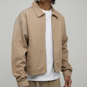 Veste en jean sur mesure OEM, veste brodée, veste en jean de coton, veste streetwear pour commandes de boutiques aux États-Unis - Product Image 5