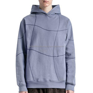 Custom hoodies Men's 100% cotton blank drop shoulder Hoodies Hooded Sweatshirt oversize pullover Heavyweight hoodies for men - Product Image 3