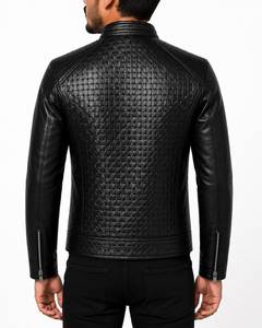 Chaqueta de Cuero Elegante para Hombre, Material Genuino de Primera Calidad, Acabado Suave y Cómodo, Prenda Exterior Informal Moderna, Chaqueta de Cuero de Lujo - Product Image 5
