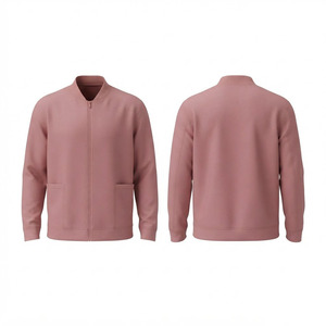 Chaqueta Sanitaria Premium de Poliéster Tejido 300 GSM Rosa Polvoriento con Cremallera Completa y Dos Bolsillos, Diseño Personalizable con Logotipo, Unisex, Ropa de Trabajo Médica - Product Image 1
