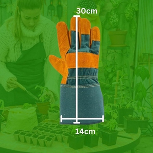 Gants de travail en cuir de vachette pleine fleur, haute performance, résistants à l'abrasion et à la chaleur, durables, gants de rigueur canadiens - Product Image 4