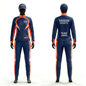 Survêtement de tennis pour femme en polyester respirant de qualité supérieure, design à panneaux orange et turquoise, logo personnalisé par sublimation. - Product Image 4