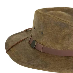 Sombrero de Cuero Liso Unisex Personalizado OEM, de Alta Calidad, Estilo Vaquero para Adultos, al Mejor Precio - Product Image 5