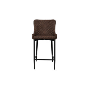 Modern Quilted Velvet <b>Bar</b> Chair with Metal Legs Luxury Counter Height Dining <b>Stool</b> for Home Cafe Restaurant - Product Image 6