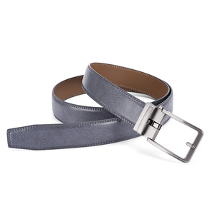 Ceinture Réversible en Cuir Véritable Grain Craquelé avec Boucle Ardillon Métallique – Meilleures Ventes, Durable, Formelle et Décontractée pour Hommes - Product Image 4