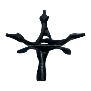 Support trépied robuste en métal pour coquille d'ormeau, boule de cristal, coupelles à bijoux, géodes et autres objets lourds - Product Image 2