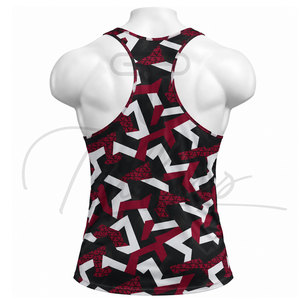 Factory Direct Sales Men's <b>Vintage</b> Knitted Breathable <b>Tank</b> <b>Top</b> High Quality Gym Exercise Wear - Product Image 2