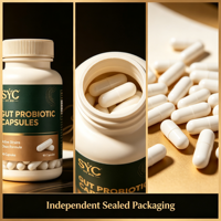 OEM SYC Probiotique 5-en-1 pour la Santé Intestinale des Adultes, Capsules 90G, 90 Capsules/Flacon, Vente en Gros Directe Usine, Approvisionnement en Vrac, Magasin Centralisé