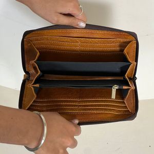 Nuevo Diseño, Cartera de Cuero Vacuno Genuino Hecha a Mano, Estilo Western con Flores Talladas, Bolso de Mano para Mujer - Product Image 6