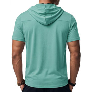 High Quality Men's Casual Fashion Hoodies Bulk Embroidered Knitted Blank Plain Feature Solid Basic Cotton <b>Blended</b> Hoodie Men's - Product Image 2