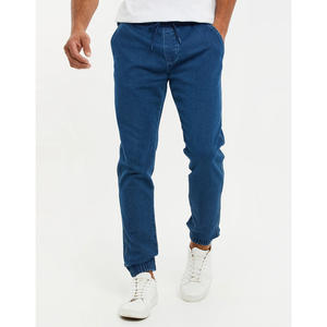 Pantalon en jean léger pour homme, tissu en mélange de coton doux et confortable, idéal pour l'été, les tenues décontractées, les voyages et le quotidien - Product Image 1
