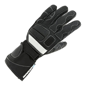Guantes de Motociclismo Deportivos con Protección de Fibra de Carbono en los Nudillos, de Cuero, con Pantalla Táctil - Product Image 4