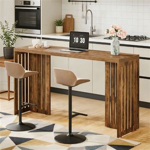 Mesa de Comedor Rectangular Alta para Cocina o Bar (Solo Mesa) - Product Image 2