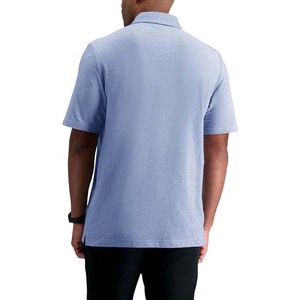 Plus Size Men's Polo <b>Shirt</b> with Polyester Cotton Short Sleeve Solid Color Knitted Fabric - Product Image 4