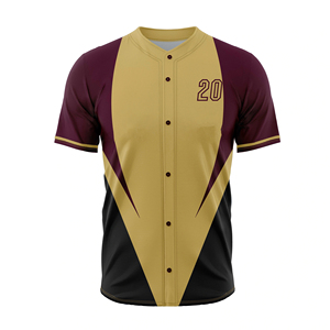 Unisex Baseball Jersey Customizable 20 Sublimated Print Moisture Wicking <b>Polyester</b> Full Sleeve Color Blocking Design Winter - Product Image 1
