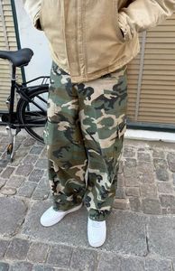 Men's Camouflage Cargo Pants Polyester/Cotton Blend Multi-Pockets <b>Drawstring</b> Closure Elastic Waist Breathable Quick Dry Casual - Product Image 5