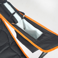 Chaise de camping pliable et rembourrée pour pique-nique en plein air, plage, avec porte-gobelet