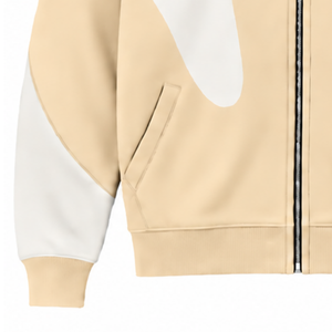 Sudadera con capucha y cremallera completa para hombre, estilo streetwear, con paneles de contraste personalizados, manga larga, informal, de forro polar, con bolsillos laterales. - Product Image 6