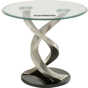 Magnifique table de salon pour la maison, l'hôtel, le restaurant, table d'appoint, design moderne plaqué or, métal - Product Image 4